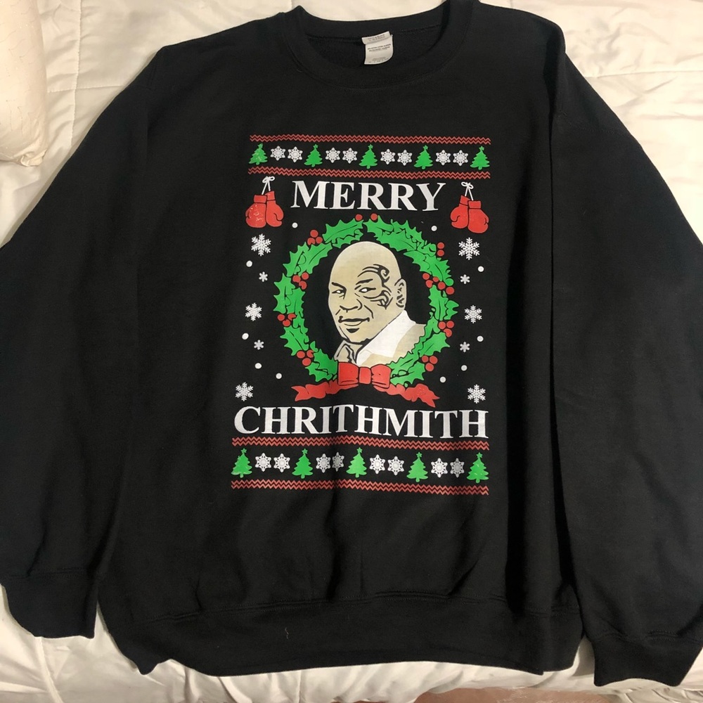 Mike Tyson Christmas sweater